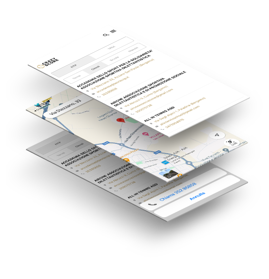 Trova i circoli con CrazyScore